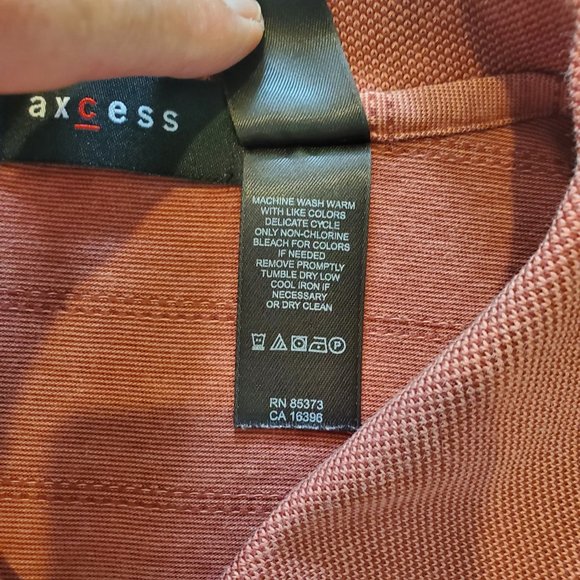 Axcess Men's Short Sleeve Polo Style Shirt, Size 2XL - Picture 5 of 7